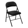 COSCO Black Padded Fabric Folding Chair -Storage supplies store 810135272