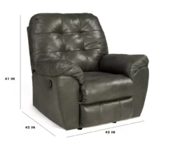 Fallston Slate Recliner -Storage supplies store 810348752 9