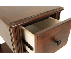 Breegin Brown End Table With Removable Tray -Storage supplies store 810363185 10