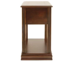 Breegin Brown End Table With Removable Tray -Storage supplies store 810363185 2