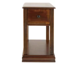 Breegin Brown End Table With Removable Tray -Storage supplies store 810363185 8