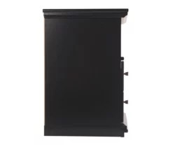 Maribel Black Nightstand -Storage supplies store 810363205 8