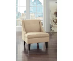 Clarinda Cream Accent Chair -Storage supplies store 810363291 2 1