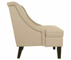 Clarinda Cream Accent Chair -Storage supplies store 810363291 6 1
