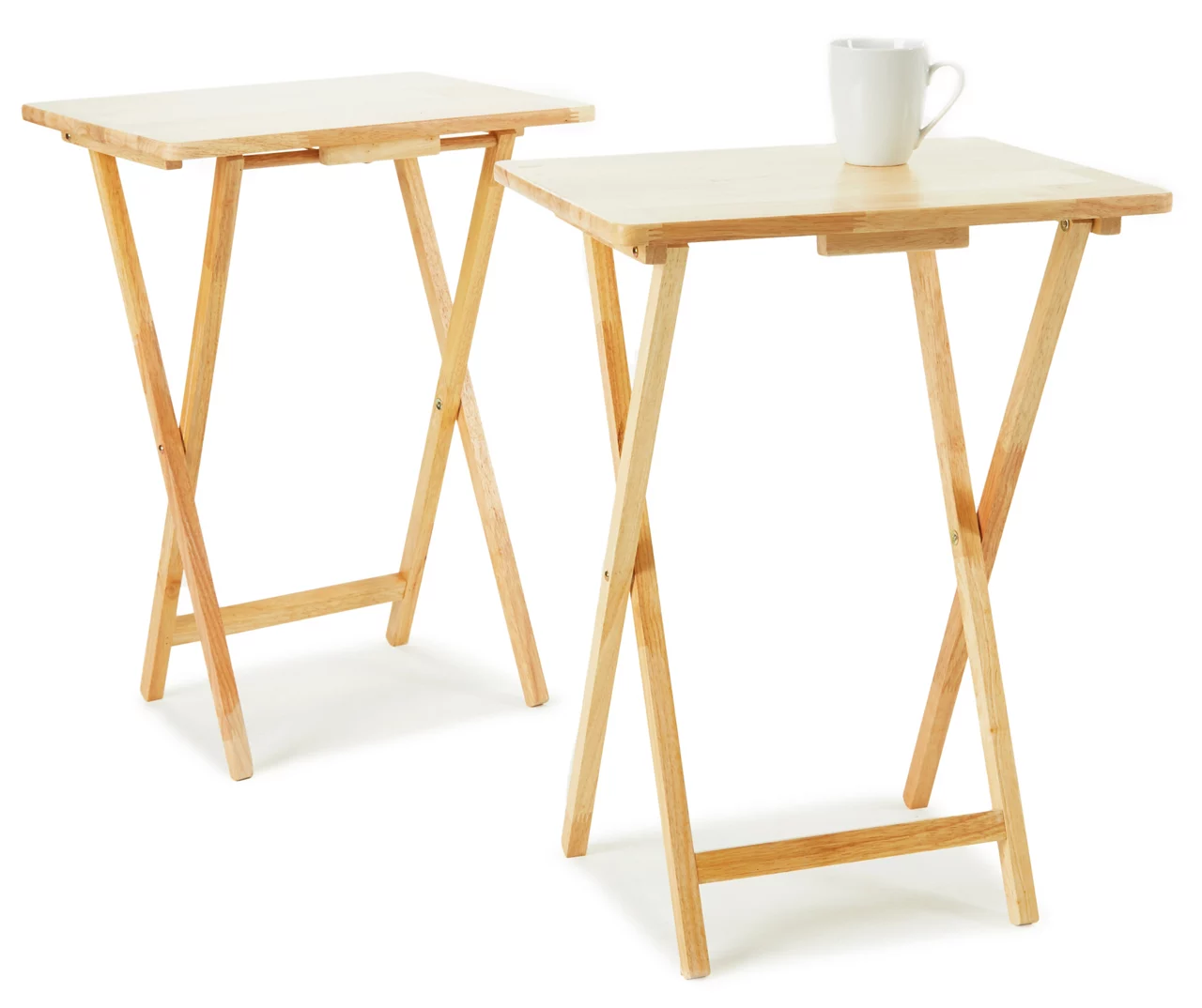 Natural Tray Tables, 2-Pack 3 Natural Tray Tables, 2-Pack