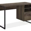 Distressed Brown Oak Desk 2 Distressed Brown Oak Desk -Storage supplies store 810369306 1 1