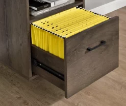 Distressed Brown Oak Desk -Storage supplies store 810369306 3