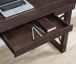 Espresso Brown Desk -Storage supplies store 810369308 2