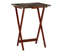 Williams 4-Piece Faux Marble Tray Table Set -Storage supplies store 810386282 A0 2