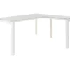 Baraga White L-Shaped Corner Desk 2 Baraga White L-Shaped Corner Desk -Storage supplies store 810389269 2