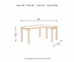 Baraga White L-Shaped Corner Desk -Storage supplies store 810389269 5