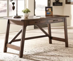Baldridge Brown Desk -Storage supplies store 810389272 1