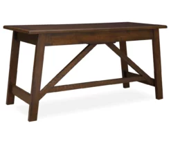 Baldridge Brown Desk -Storage supplies store 810389272 3