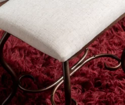 Heather Metal Adjustable Mirror Vanity Set With Stool 22 Heather Metal Adjustable Mirror Vanity Set With Stool -Storage supplies store 810389409 A8 9