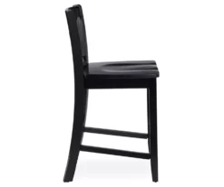 24" Black X Back Counter Stool -Storage supplies store 810389458 2