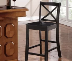 Black X Full Back Bar/Counter Stools -Storage supplies store 810389458 4 1