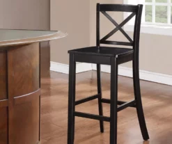 30" Carson Black X Back Barstool -Storage supplies store 810389459 4