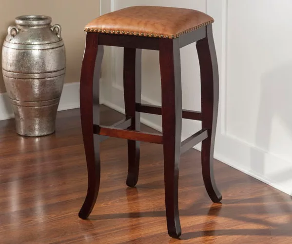 Square Top Caramel Bar/ Counter Stools 7 Square Top Caramel Bar/ Counter Stools - Image 5