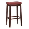 30" Brooke Red Saddle Barstool -Storage supplies store 810389513 1 1