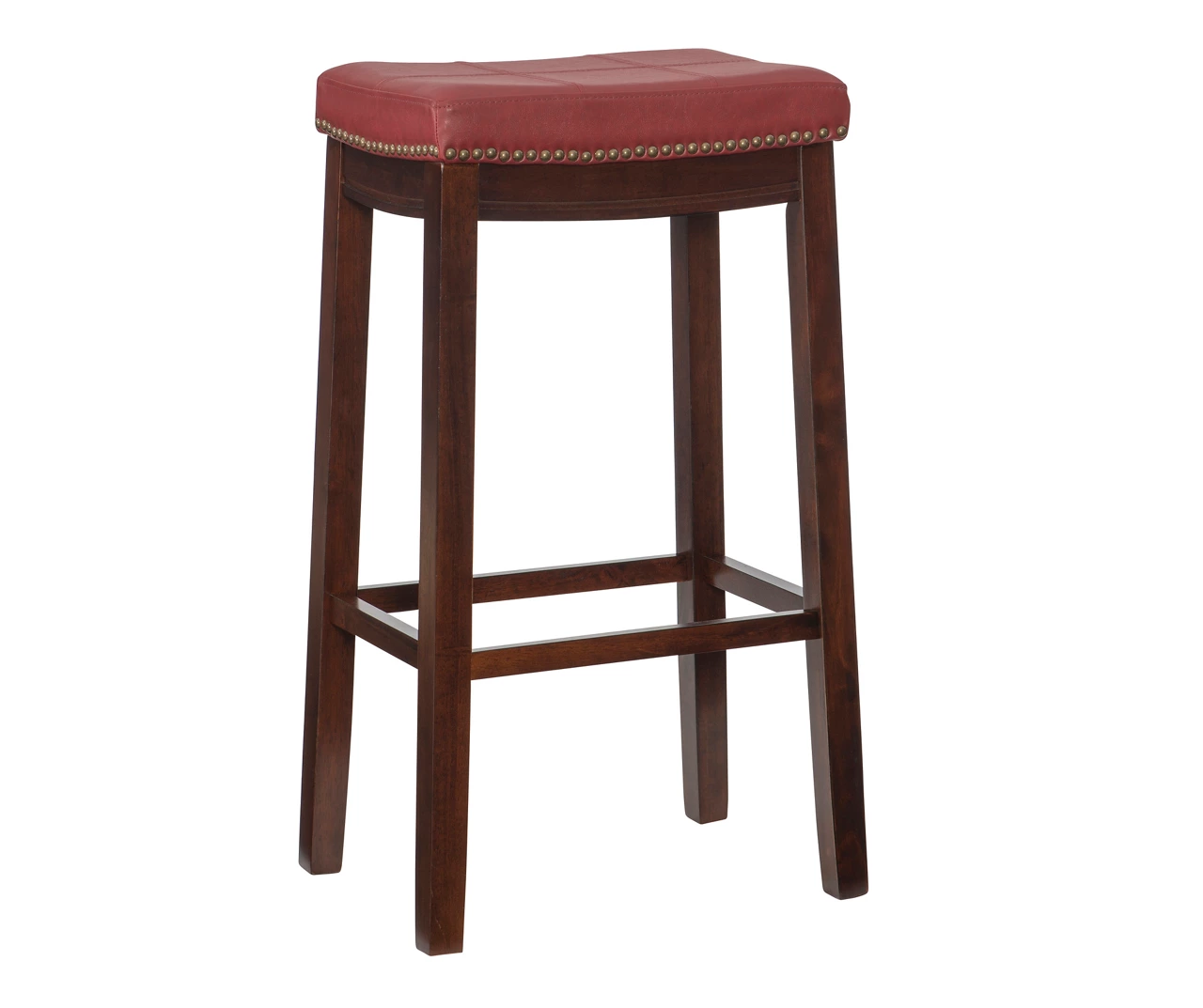 30" Brooke Red Saddle Barstool 3 30" Brooke Red Saddle Barstool