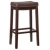 30" Brooke Brown Saddle Barstool -Storage supplies store 810389520 1 1