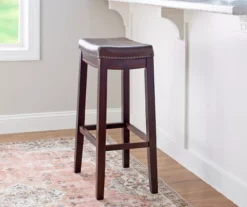 30" Brooke Brown Saddle Barstool 8 30" Brooke Brown Saddle Barstool -Storage supplies store 810389520 2