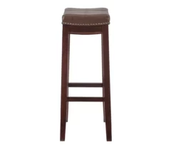 30" Brooke Brown Saddle Barstool 11 30" Brooke Brown Saddle Barstool -Storage supplies store 810389520 5
