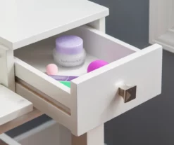 Martha Mirror Vanity Set With Stool -Storage supplies store 810389524 B8