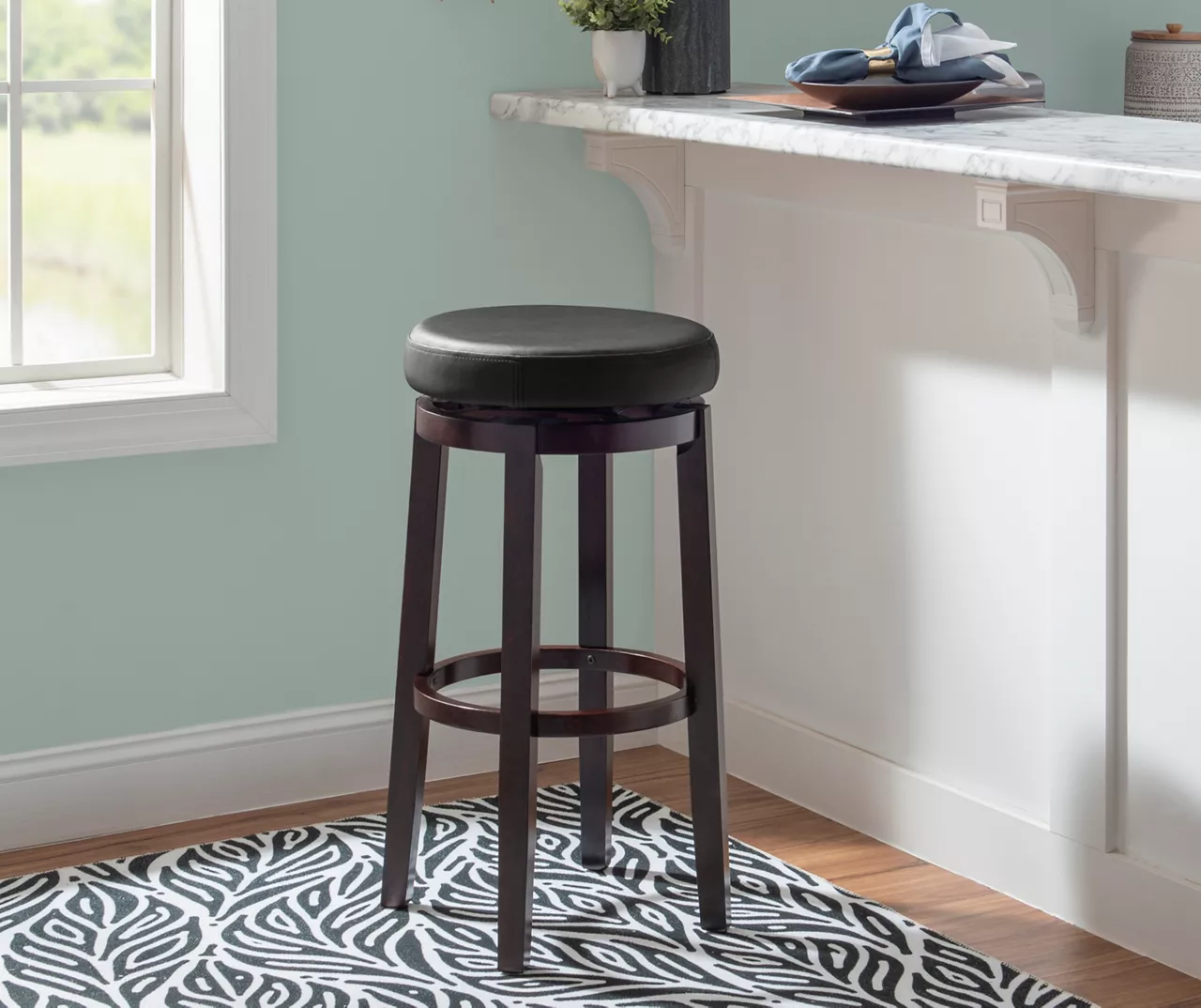 29" Clea Black Pub Barstool 5 29" Clea Black Pub Barstool - Image 3