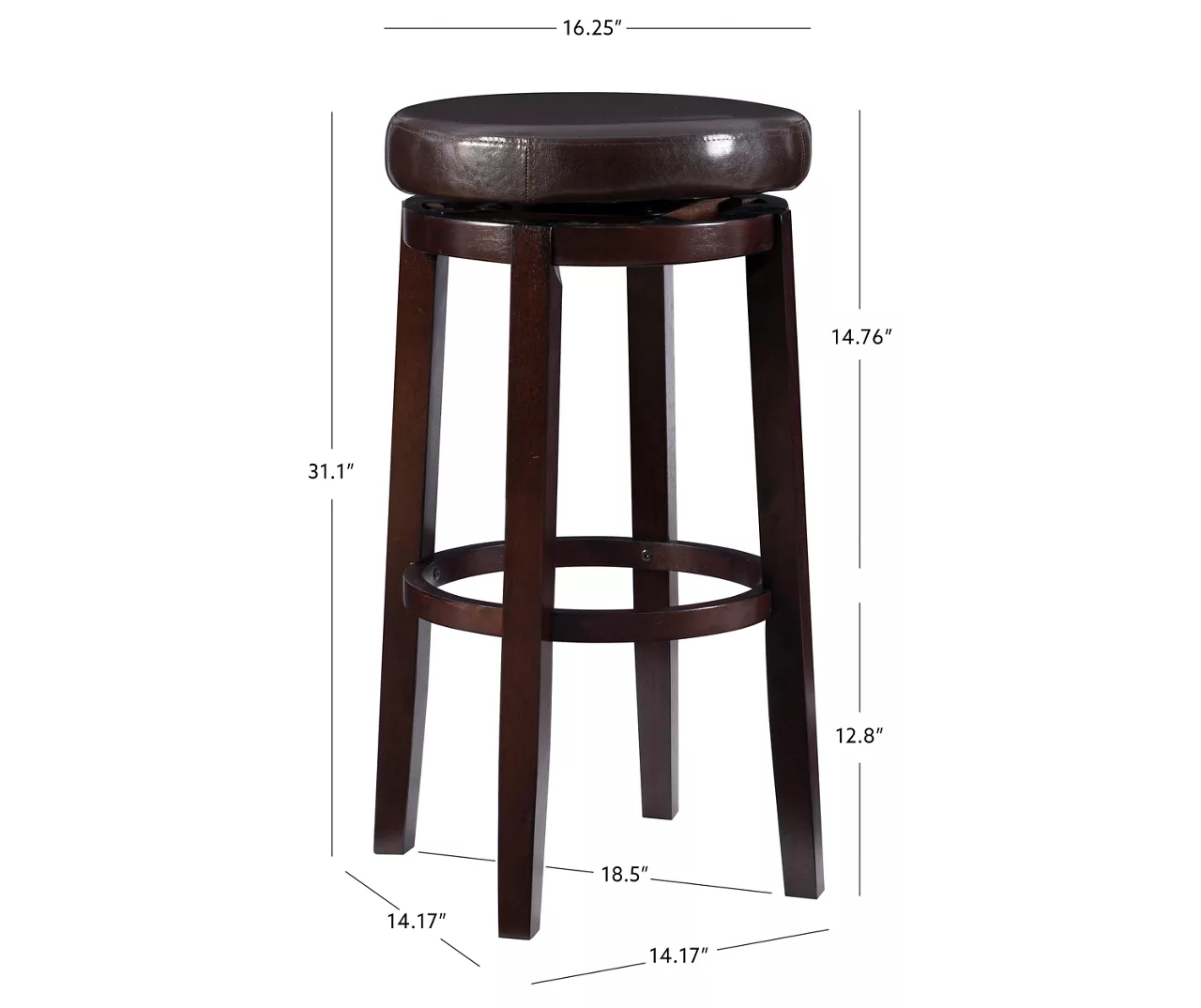 Clea Faux Leather Bar/ Counter Stools 12 Clea Faux Leather Bar/ Counter Stools - Image 10