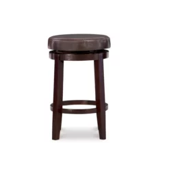 24" Clea Brown Counter Stool -Storage supplies store 810389529 4
