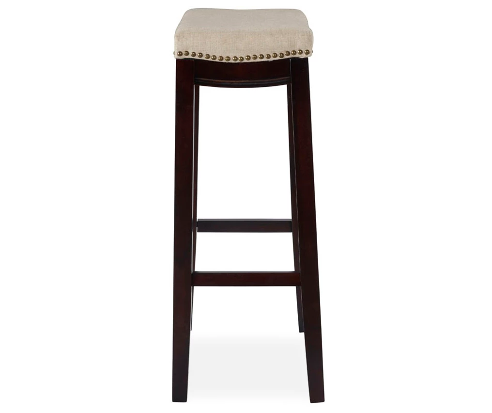 Clay Walnut Saddle Style Bar/ Counter Stools 8 Clay Walnut Saddle Style Bar/ Counter Stools - Image 6