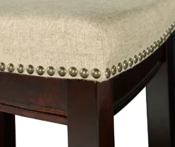 31" Clay Walnut Pub Barstool 9 31" Clay Walnut Pub Barstool -Storage supplies store 810389530 3 1