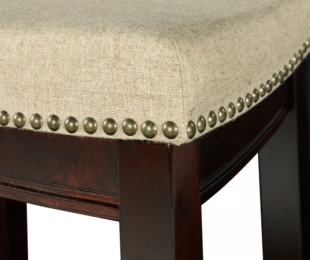 Clay Walnut Saddle Style Bar/ Counter Stools 9 Clay Walnut Saddle Style Bar/ Counter Stools - Image 7