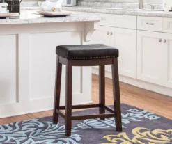 Brooke 24" Saddle Counter Stool -Storage supplies store 810389537 A0 6