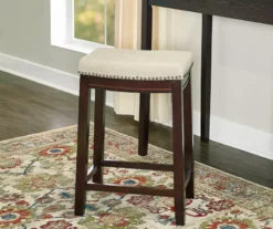 25" Clay Walnut Counter Stool