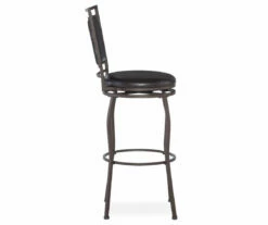 Black Adjustable Swivel Seat Barstool -Storage supplies store 810389542 1