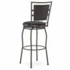 Black Adjustable Swivel Seat Barstool -Storage supplies store 810389542 2