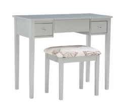 Butterfly Mirror Vanity Set With Stool -Storage supplies store 810389544 A0 1