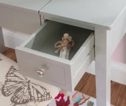 Butterfly Mirror Vanity Set With Stool -Storage supplies store 810389544 B0 3