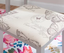 Butterfly Mirror Vanity Set With Stool -Storage supplies store 810389544 B0 4