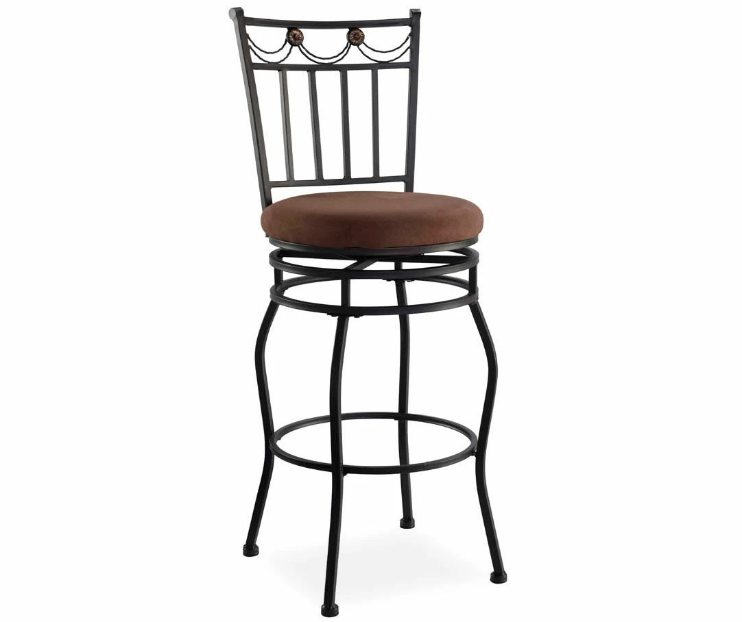 30" Slat Back Swivel Barstool 3 30" Slat Back Swivel Barstool