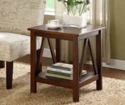 Rockford Antique Tobacco End Table -Storage supplies store 810389562 4