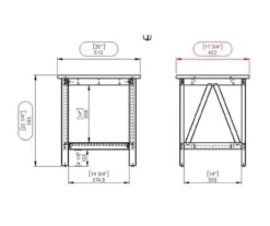 Rockford Antique Tobacco End Table -Storage supplies store 810389562 A8