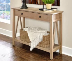 V Side Console Table -Storage supplies store 810389563 3