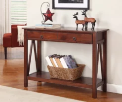 V Side Console Table -Storage supplies store 810389564 1