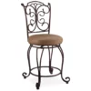 24" Gathered Scrollwork Back Counter Stool 2 24" Gathered Scrollwork Back Counter Stool -Storage supplies store 810389571 1