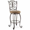 29" Gathered Scrollwork Back Barstool -Storage supplies store 810389572 1 1