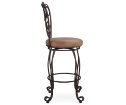 Gathered Back Swivel Bar/ Counter Stools -Storage supplies store 810389572 2