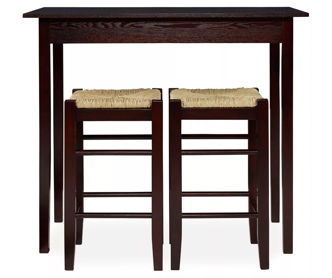 Colton 3-Piece Pub Table Set With Rush Stools 4 Colton 3-Piece Pub Table Set With Rush Stools - Image 2
